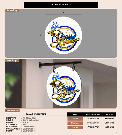 CUSTOM MOCKUP SIGN FOR Tavarus Hatter