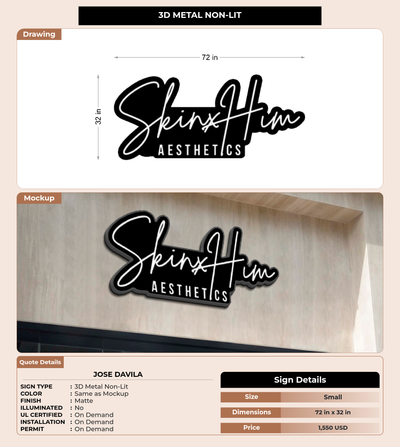 CUSTOM MOCKUP SIGN FOR Jose Davila