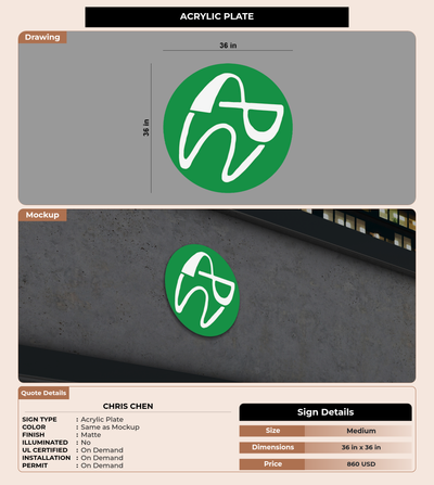 CUSTOM MOCKUP SIGN FOR Chris Chen