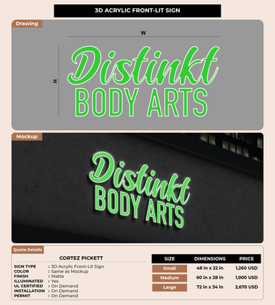 CUSTOM MOCKUP SIGN FOR Cortez Pickett
