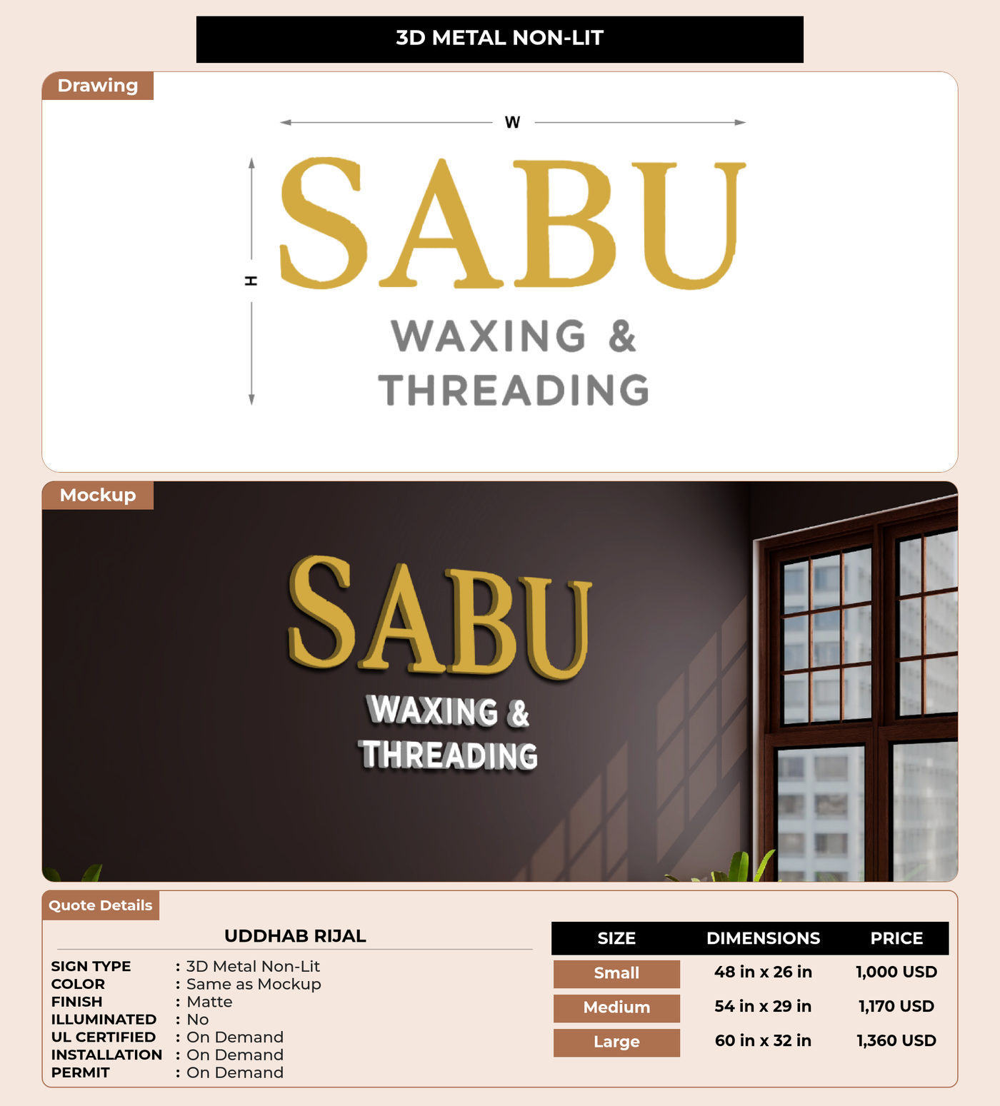 CUSTOM MOCKUP SIGN FOR Uddhab Rijal