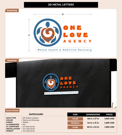 CUSTOM MOCKUP SIGN FOR Safeguard