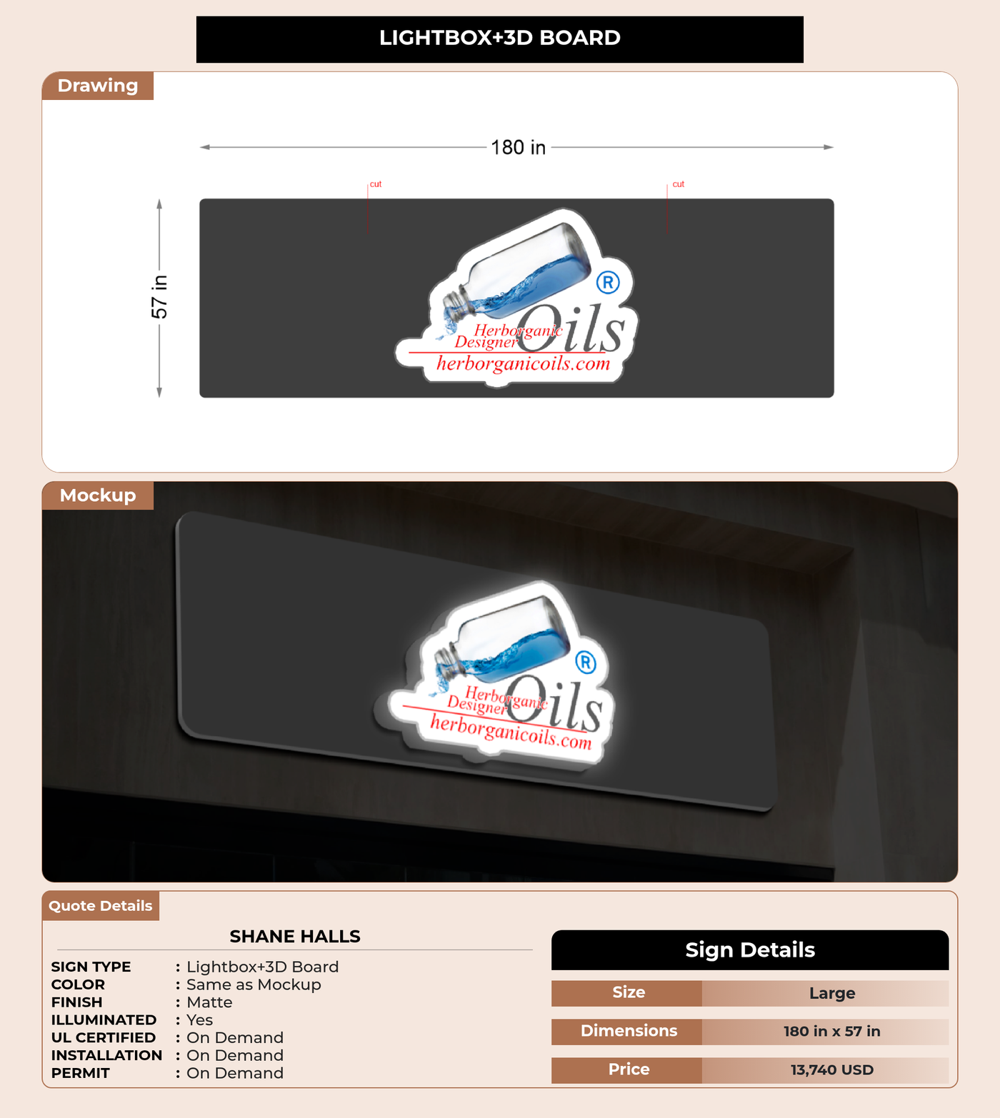 CUSTOM MOCKUP SIGN FOR Shane Halls