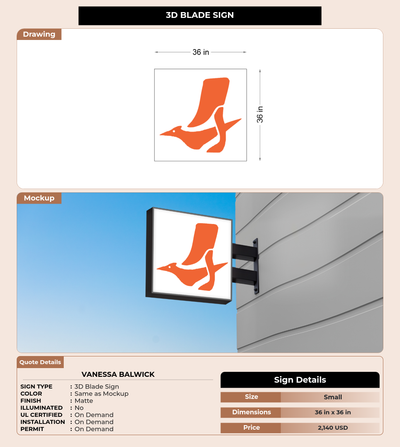 CUSTOM MOCKUP SIGN FOR Vanessa Balwick