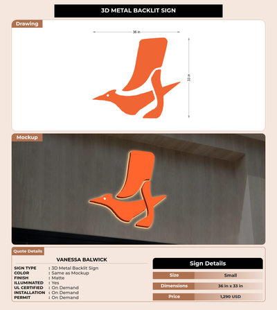 CUSTOM MOCKUP SIGN FOR Vanessa Balwick