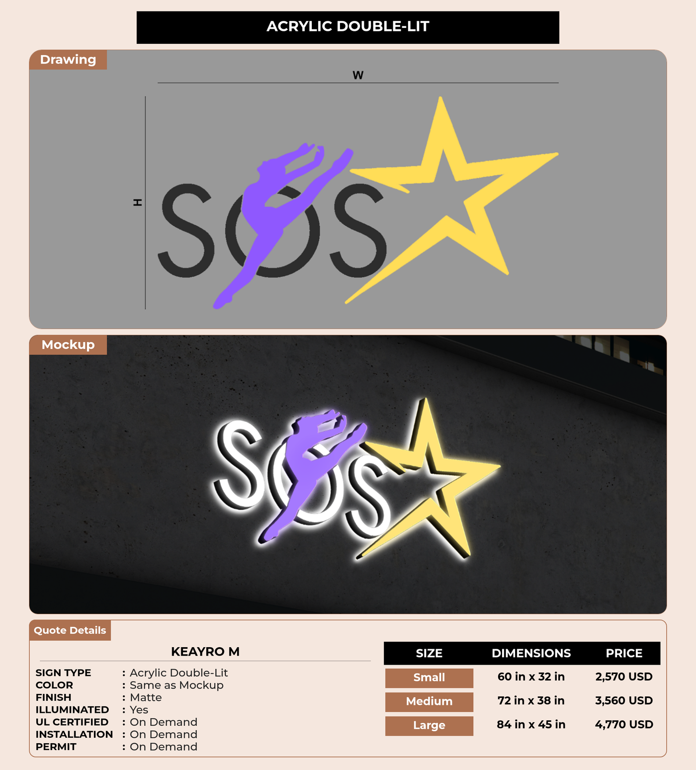 CUSTOM MOCKUP SIGN FOR KeAyro m