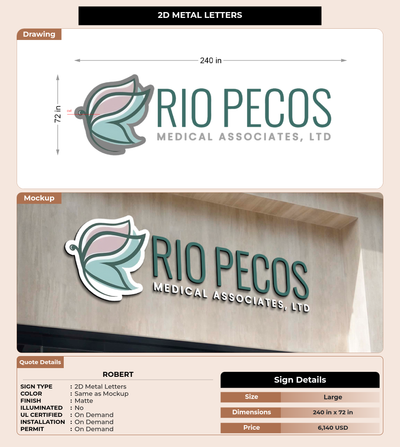 CUSTOM MOCKUP SIGN FOR Robert