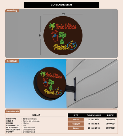 CUSTOM MOCKUP SIGN FOR Selma