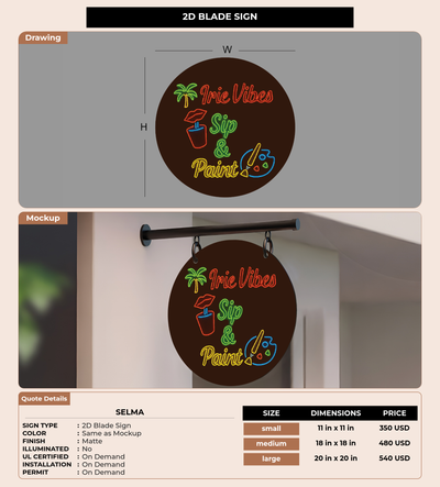 CUSTOM MOCKUP SIGN FOR Selma
