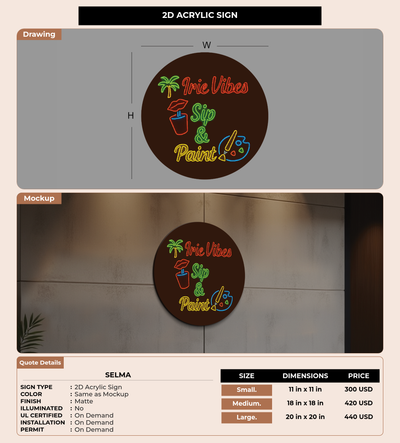 CUSTOM MOCKUP SIGN FOR Selma