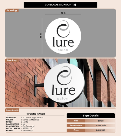 CUSTOM MOCKUP SIGN FOR Yvonne Hager