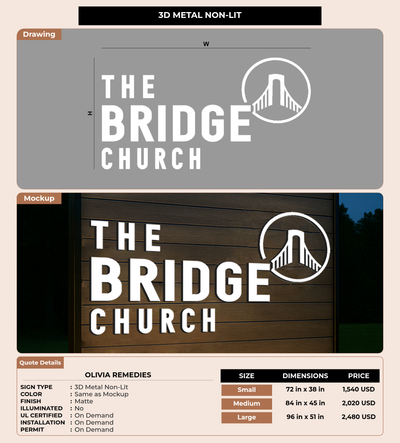 CUSTOM MOCKUP SIGN FOR Olivia Remedies
