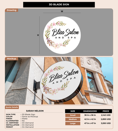 CUSTOM MOCKUP SIGN FOR Sarah Nelson