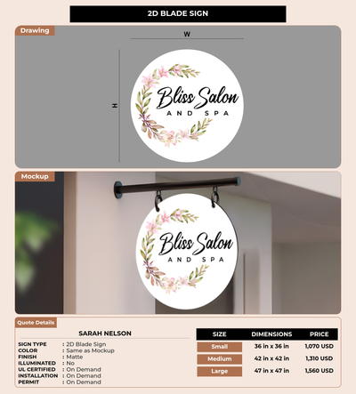 CUSTOM MOCKUP SIGN FOR Sarah Nelson