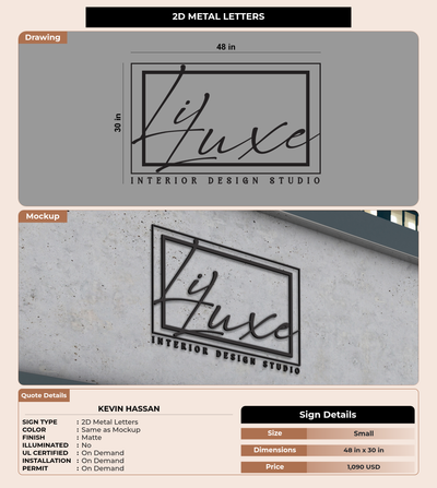 CUSTOM MOCKUP SIGN FOR kevin hassan