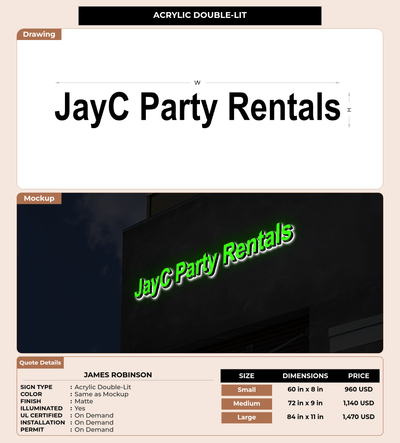 CUSTOM MOCKUP SIGN FOR James Robinson