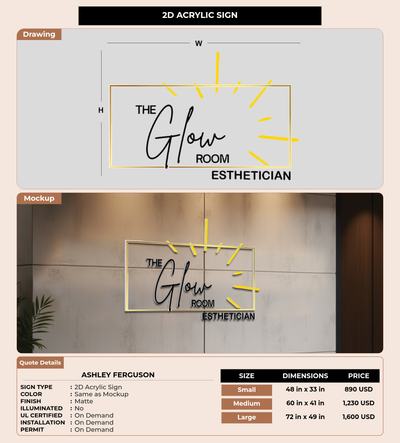 CUSTOM MOCKUP SIGN FOR Ashley Ferguson