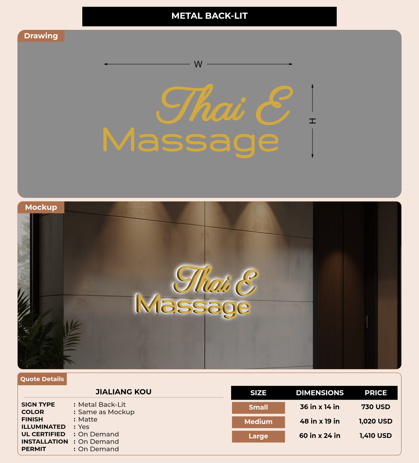 CUSTOM MOCKUP SIGN FOR jialiang kou