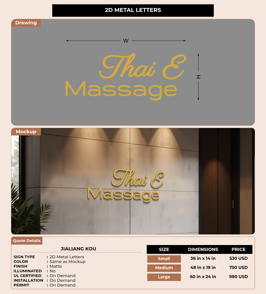 CUSTOM MOCKUP SIGN FOR jialiang kou