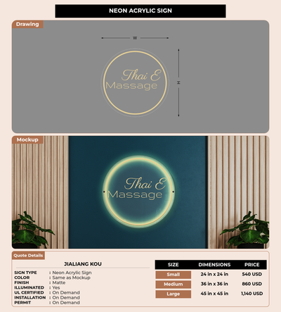 CUSTOM MOCKUP SIGN FOR jialiang kou