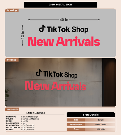 CUSTOM MOCKUP SIGN FOR Lainie Nowicki