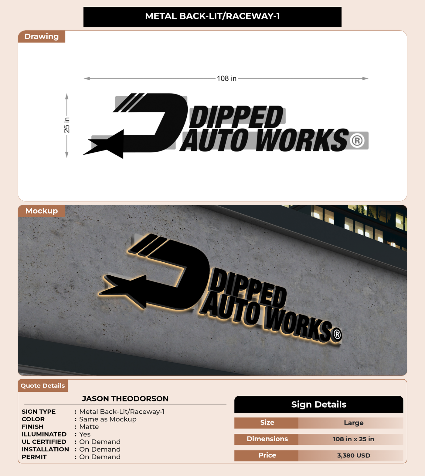CUSTOM MOCKUP SIGN FOR Jason Theodorson