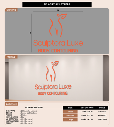 CUSTOM MOCKUP SIGN FOR Monika Martin