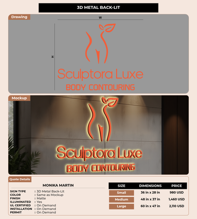 CUSTOM MOCKUP SIGN FOR Monika Martin