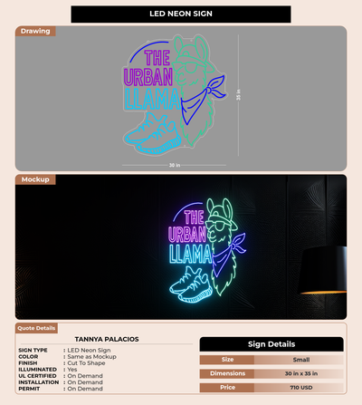 CUSTOM MOCKUP SIGN FOR Tannya Palacios