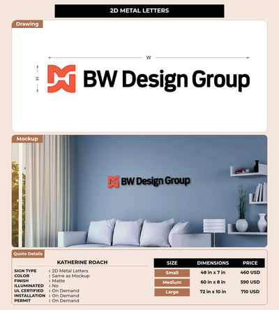 CUSTOM MOCKUP SIGN FOR Katherine Roach