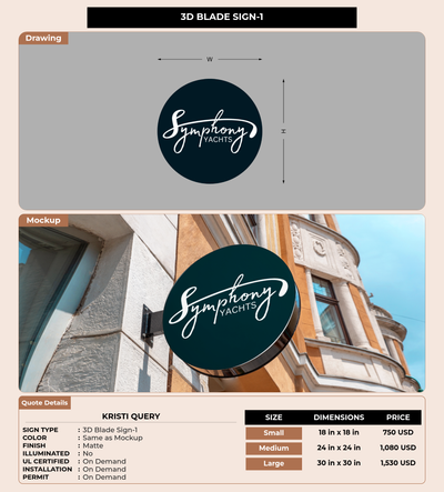 CUSTOM MOCKUP SIGN FOR Kristi Query