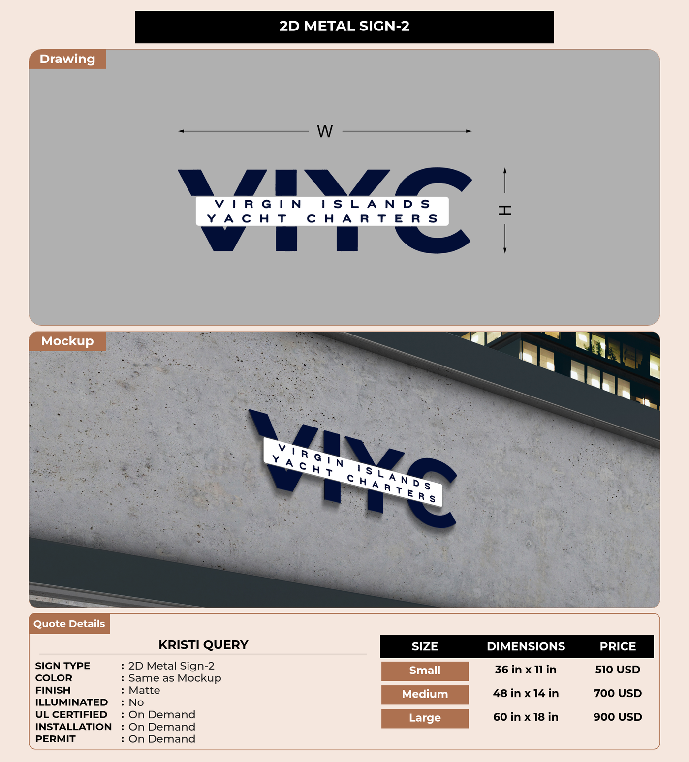 CUSTOM MOCKUP SIGN FOR Kristi Query