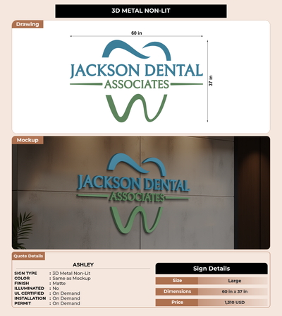 CUSTOM MOCKUP SIGN FOR Ashley