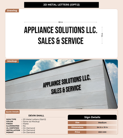 CUSTOM MOCKUP SIGN FOR Devin Small