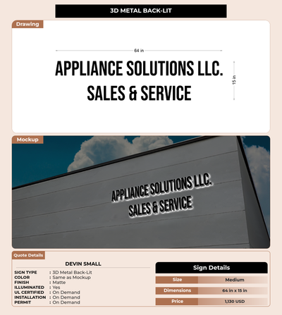 CUSTOM MOCKUP SIGN FOR Devin Small