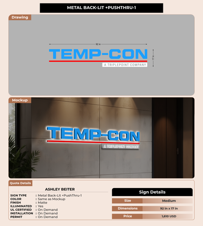 CUSTOM MOCKUP SIGN FOR Ashley Beiter