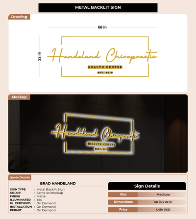 CUSTOM MOCKUP SIGN FOR Brad Handeland