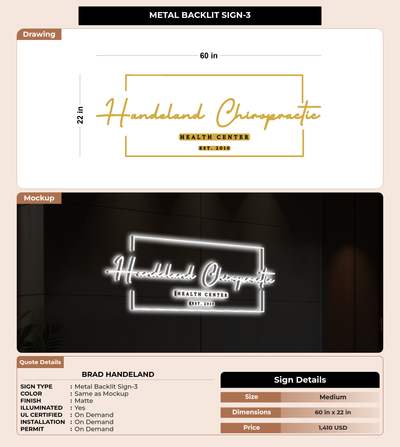 CUSTOM MOCKUP SIGN FOR Brad Handeland