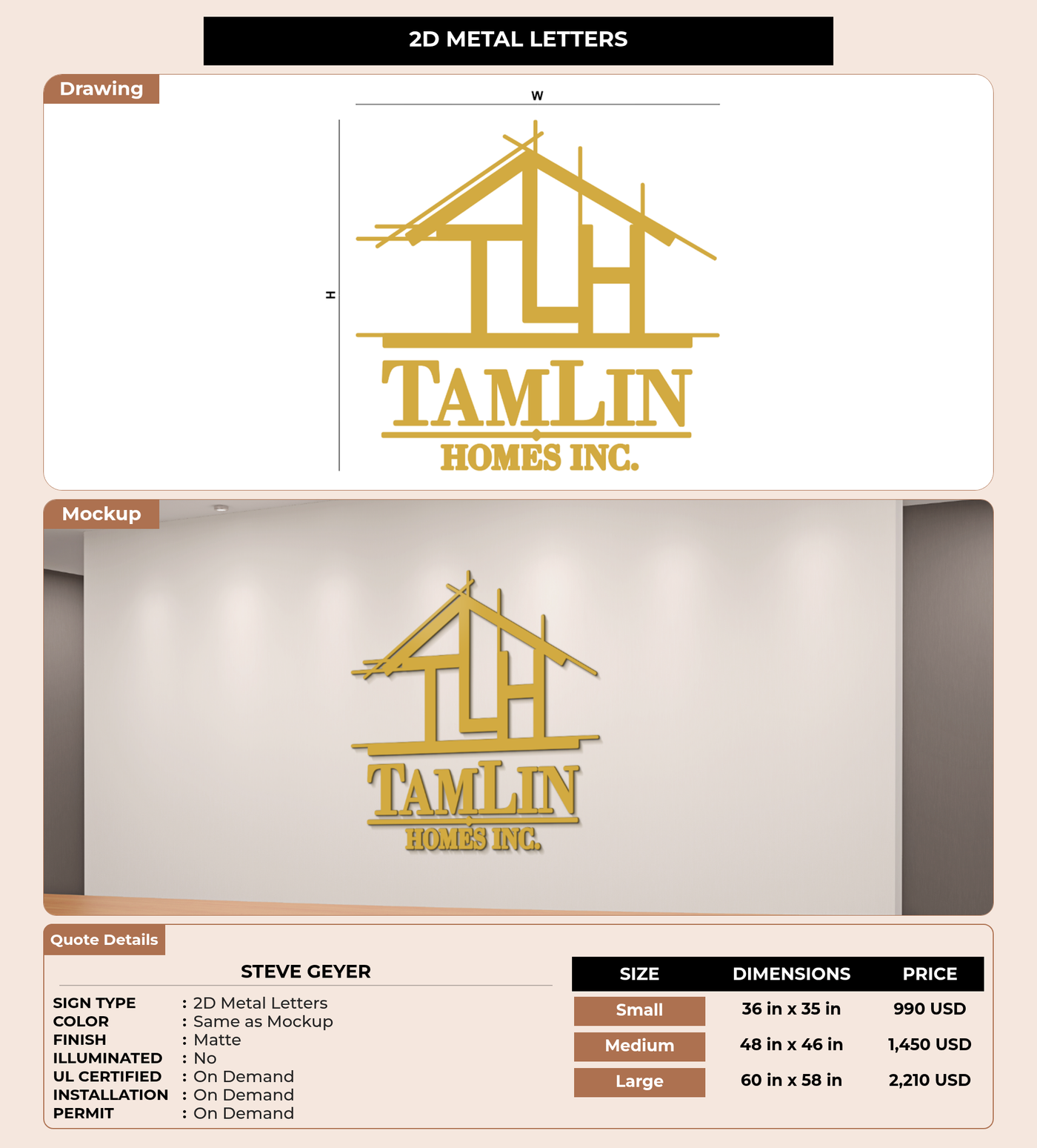 CUSTOM MOCKUP SIGN FOR Steve Geyer