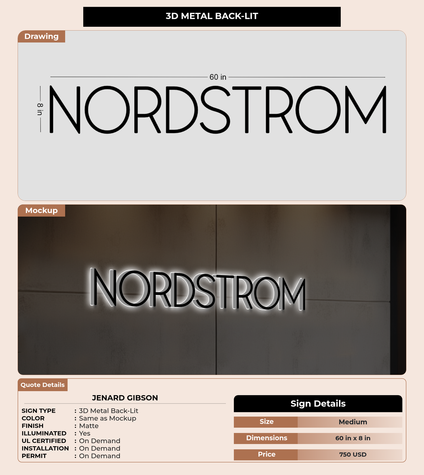 CUSTOM MOCKUP SIGN FOR JeNard Gibson