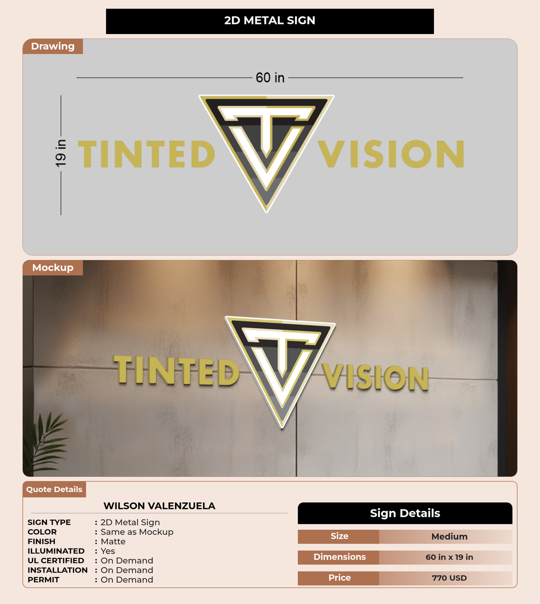 CUSTOM MOCKUP SIGN FOR Wilson Valenzuela