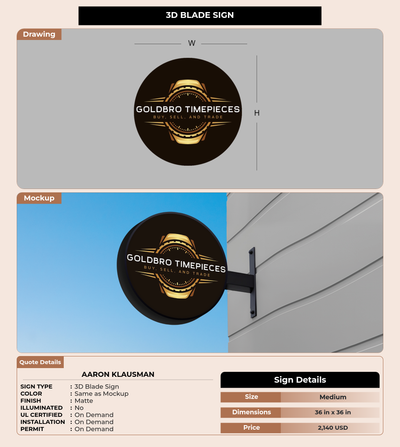 CUSTOM MOCKUP SIGN FOR Aaron klausman