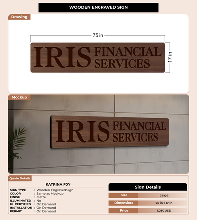 CUSTOM MOCKUP SIGN FOR Katrina Foy