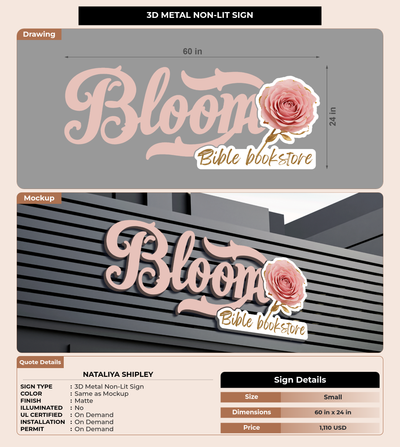 CUSTOM MOCKUP SIGN FOR Nataliya Shipley