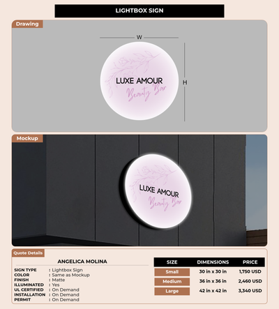 CUSTOM MOCKUP SIGN FOR Angelica Molina