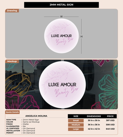 CUSTOM MOCKUP SIGN FOR Angelica Molina