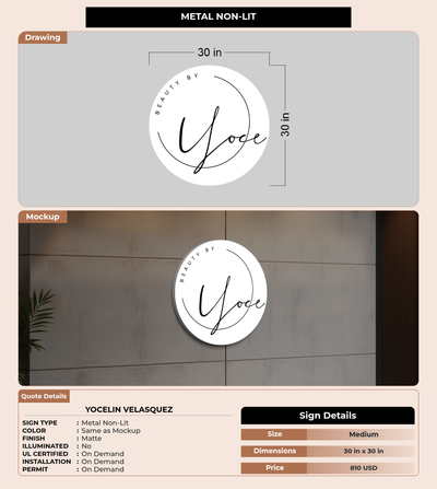 CUSTOM MOCKUP SIGN FOR Yocelin Velasquez