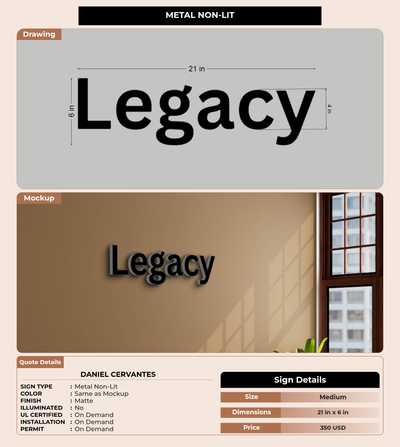 CUSTOM MOCKUP SIGN FOR Daniel Cervantes