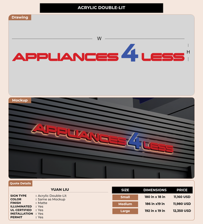 CUSTOM MOCKUP SIGN FOR Yuan liu