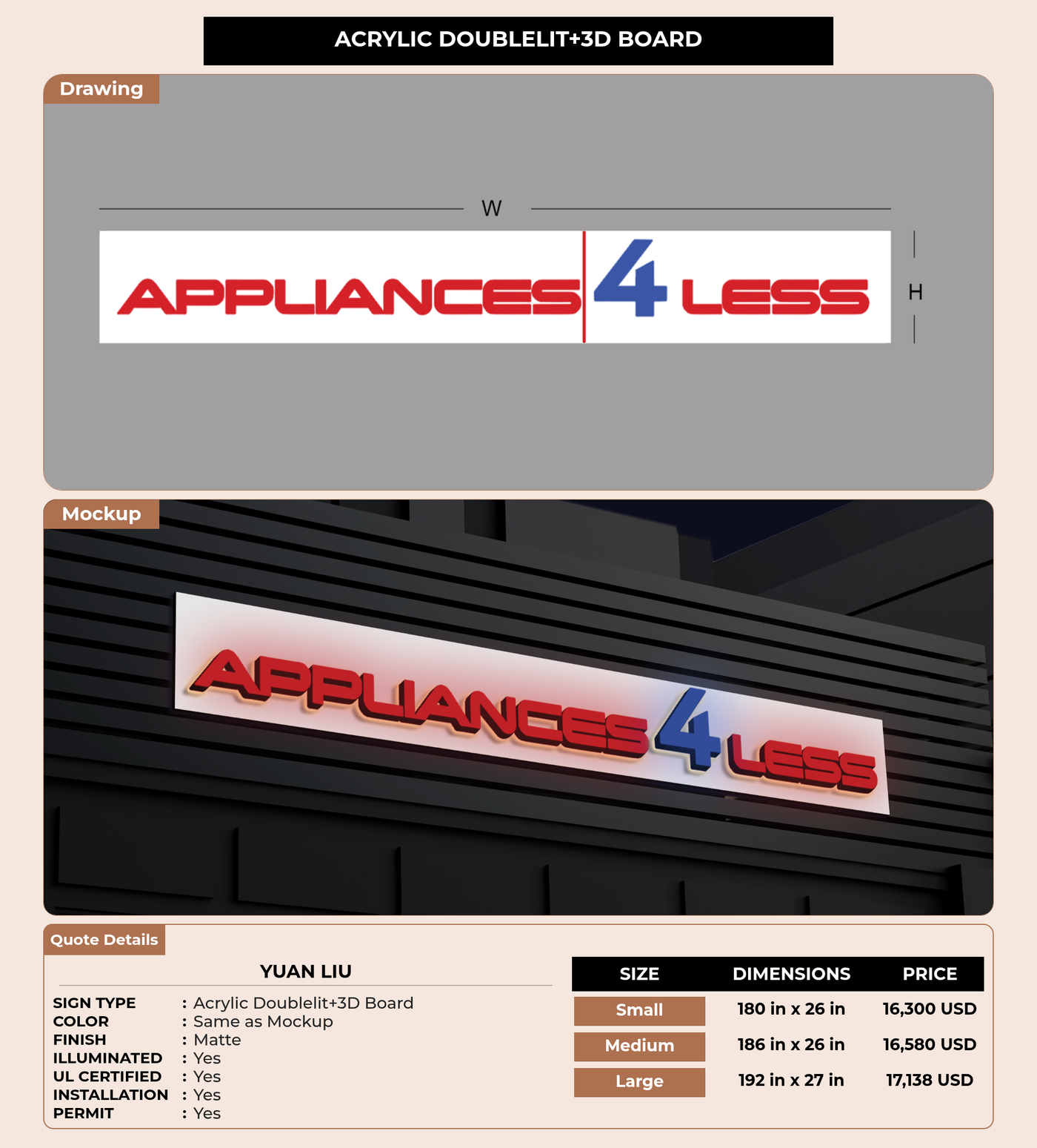 CUSTOM MOCKUP SIGN FOR Yuan liu